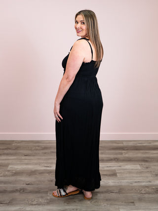 *NEW* Soft Eclipse Maxi Dress | Black