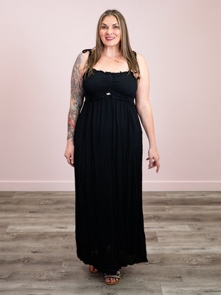 *NEW* Soft Eclipse Maxi Dress | Black
