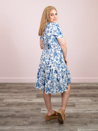 *NEW* Alena TEE Tiered Dress | Blue Belle