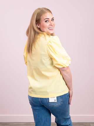 *NEW* The Keepsake Embroidered Blouse | Yellow