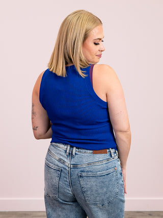 Malea Knit Tank | Royal Blue