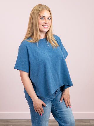 *NEW* Lumi Oversized Tee | Dusty Blue