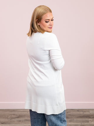 The Key Cardi | LONG | Ivory