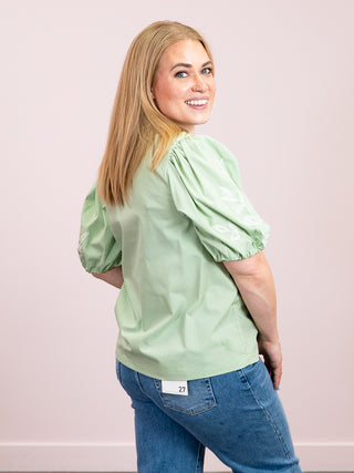 *NEW* The Keepsake Embroidered Blouse | Sage