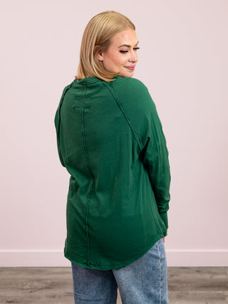 *WAREHOUSE FIND* Hallee Long Sleeve Top | Dark Green