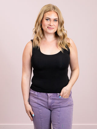 *NEW* Alara Layered Tank Top | Black