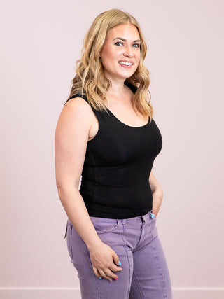 *NEW* Alara Layered Tank Top | Black