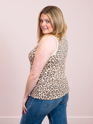 *NEW* Bold Moves Tank Top | Taupe & Natural