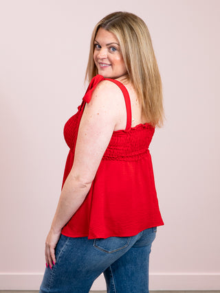 *NEW* Lake Dayz Babydoll Tank | Red
