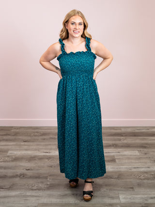 *NEW* Summer Crush Wide Leg Jumpsuit | Teal