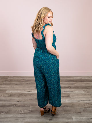 *NEW* Summer Crush Wide Leg Jumpsuit | Teal