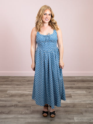 *NEW* Bluebelle Floral Midi Dress | Denim