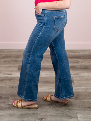 *NEW* Zach Wide Leg Denim Pants | Medium Wash
