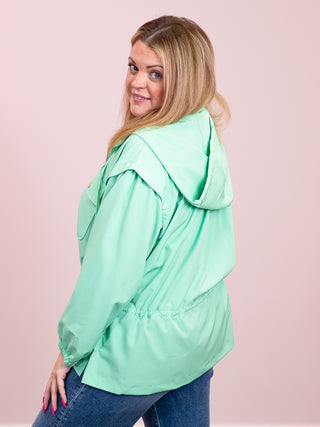 *NEW* Tessy Zip Jacket | Seafoam
