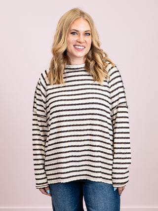 *NEW* Clarice Long Sleeve Top | Brown