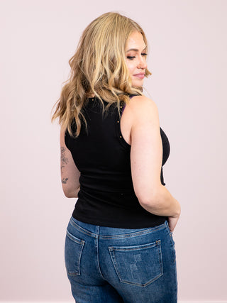 *NEW* Uptown Edge Tank Top | Black