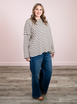 *NEW* Clarice Long Sleeve Top | Brown