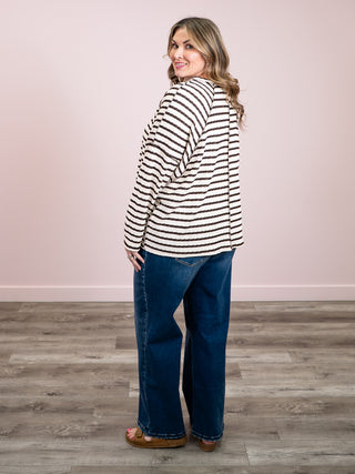 *NEW* Clarice Long Sleeve Top | Brown