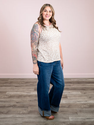 *NEW* Bold Moves Tank Top | Oatmeal & Rose