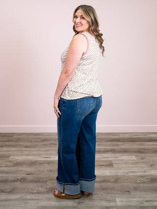 *NEW* Bold Moves Tank Top | Oatmeal & Rose