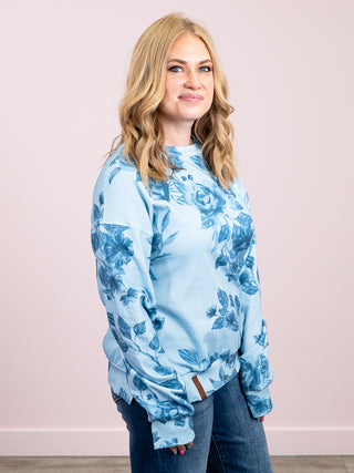 *NEW* Ampersand | University Side Slit Pullover | Poolside