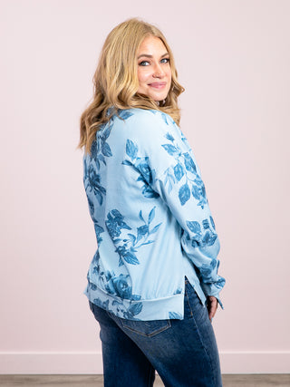 *NEW* Ampersand | University Side Slit Pullover | Poolside