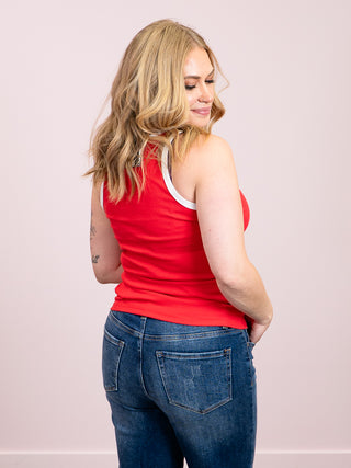 *NEW* Ampersand | Ribbed Tank | Heatwave