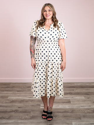 *NEW* Wildflower Era Smocked Dress | Ivory & Black Polka Dot