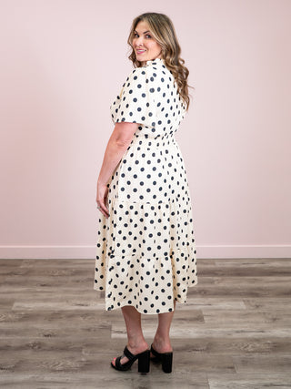 *NEW* Wildflower Era Smocked Dress | Ivory & Black Polka Dot