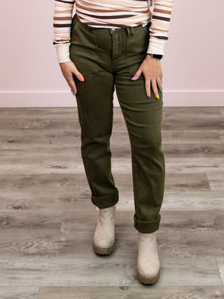 Judy Blue | High Rise | Dark Forest Cuffed Jean | Darius