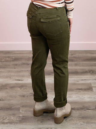 Judy Blue | High Rise | Dark Forest Cuffed Jean | Darius