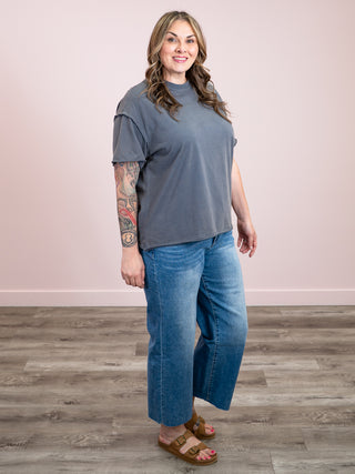 *NEW* Ampersand | Boyfriend Tee | Slate