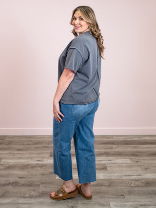 *NEW* Ampersand | Boyfriend Tee | Slate