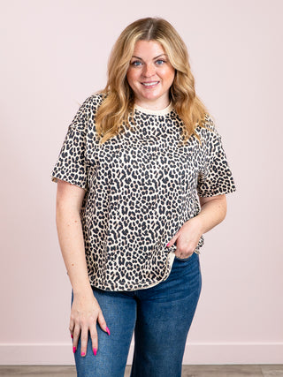 *NEW* Ampersand | Boyfriend Tee | Layover Leopard