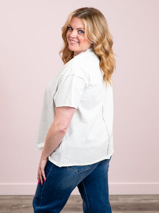 *NEW* Ampersand | Boyfriend Tee | Oatmeal