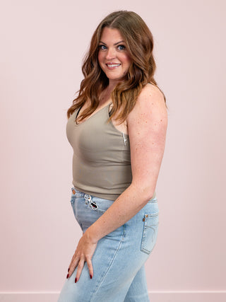 DEX | Tatiana Seamless Bra Top | Taupe