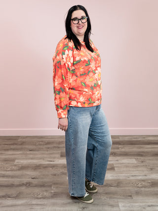 Bittersweet Floral Long Sleeve | Red