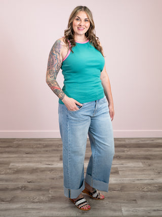 *NEW* Ampersand | Ribbed Tank | Summer Crush