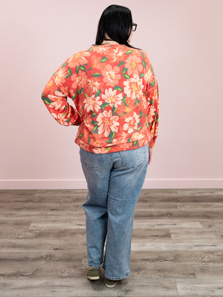 Bittersweet Floral Long Sleeve | Red