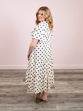 *NEW* Wildflower Era Smocked Dress | Ivory & Black Polka Dot