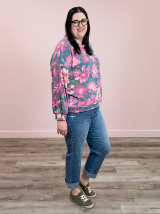Bittersweet Floral Long Sleeve | Teal