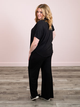 *NEW* The Scottie Ribbed Top & Pants Set | Black