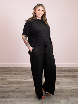 *NEW* The Scottie Ribbed Top & Pants Set | Black