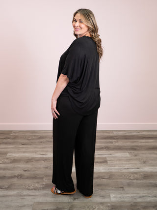 *NEW* The Scottie Ribbed Top & Pants Set | Black