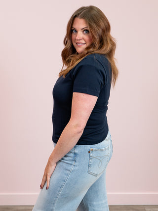 Brunette The Label | The Paris Tee | Navy