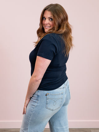 Brunette The Label | The Paris Tee | Navy