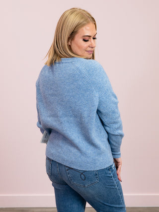 Dasha Ribbed Sweater | Blue
