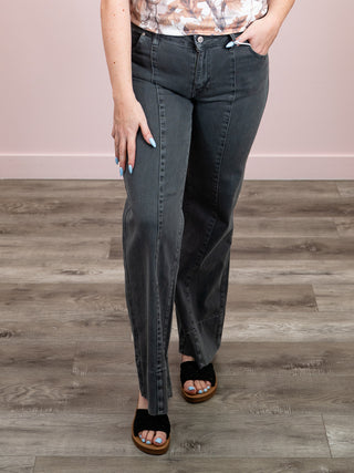 *NEW* Colson Mid Rise Denim Pants | Ash Black