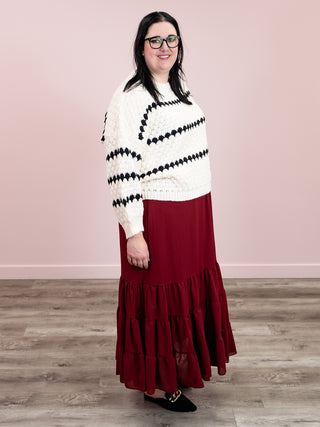 Finley Maxi Skirt | Wine