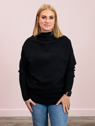 Wanda Dolman Sweater | Black